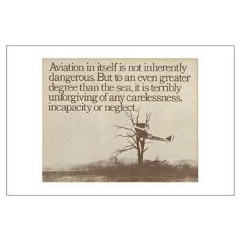 WWI "Plane in a Tree" Large Poster