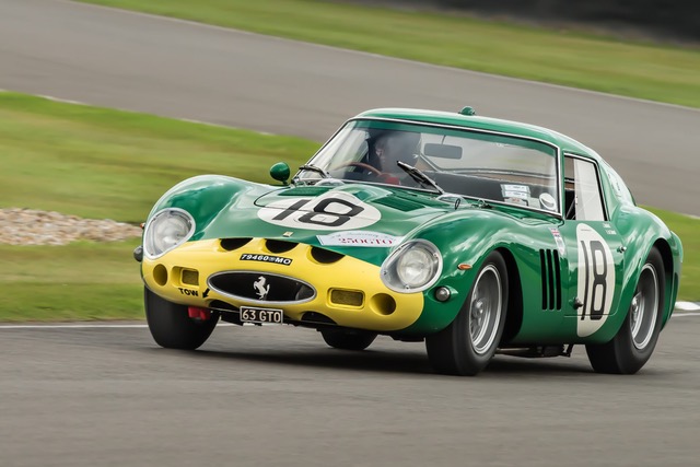 British racing green and yellow Ferrari 250GTO : carporn